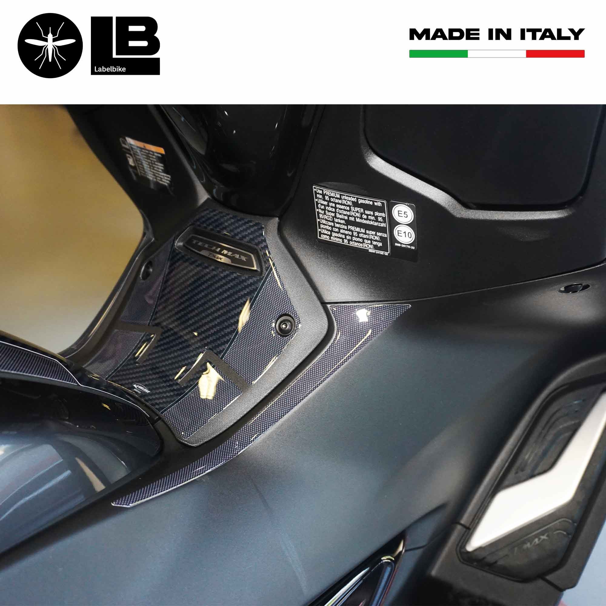 Adesivi 3D Protezioni Pedana Centrale Scooter Compatibili Con Yamaha