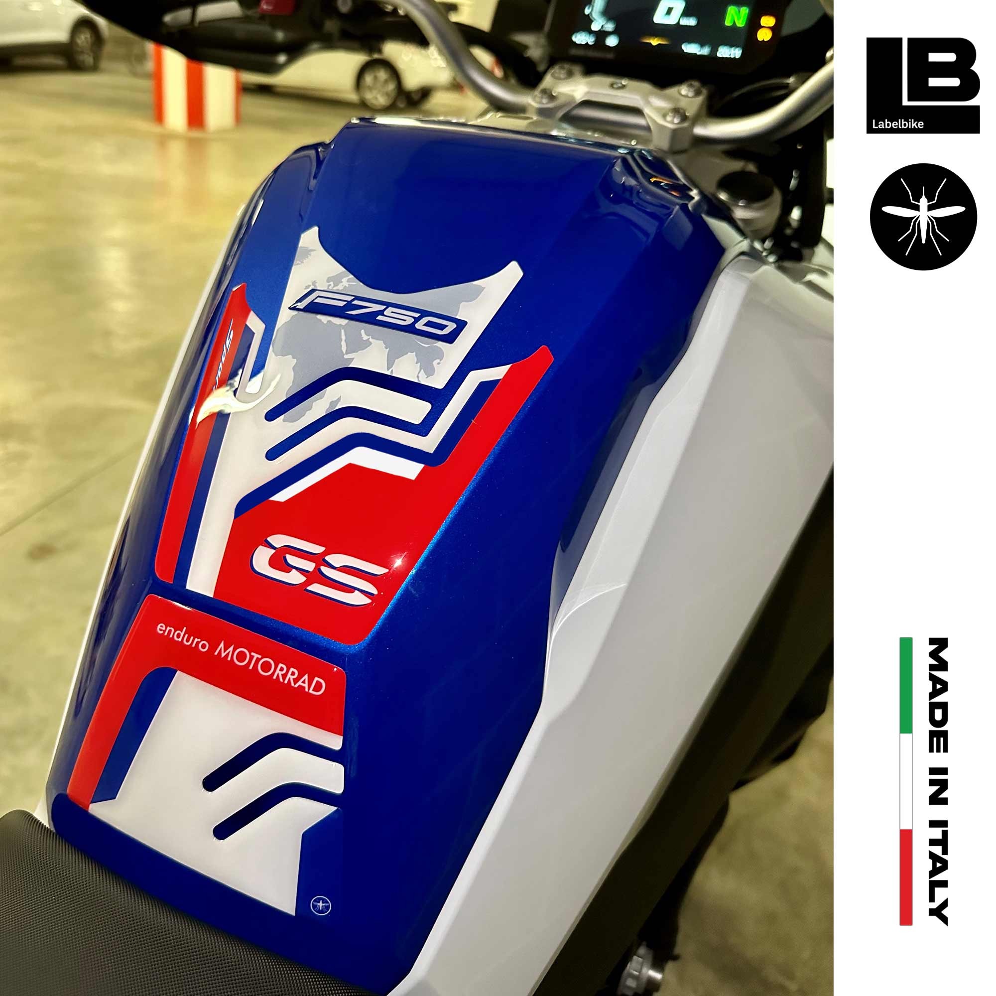 Adesivo Gel 3D Protezione Serbatoio Moto Compatibile Con Bmw F750 GS