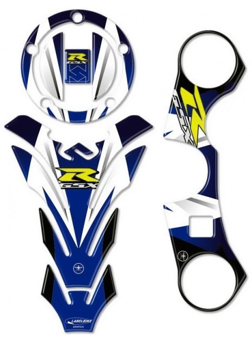 3D BLUE STICKERS GSX-R...