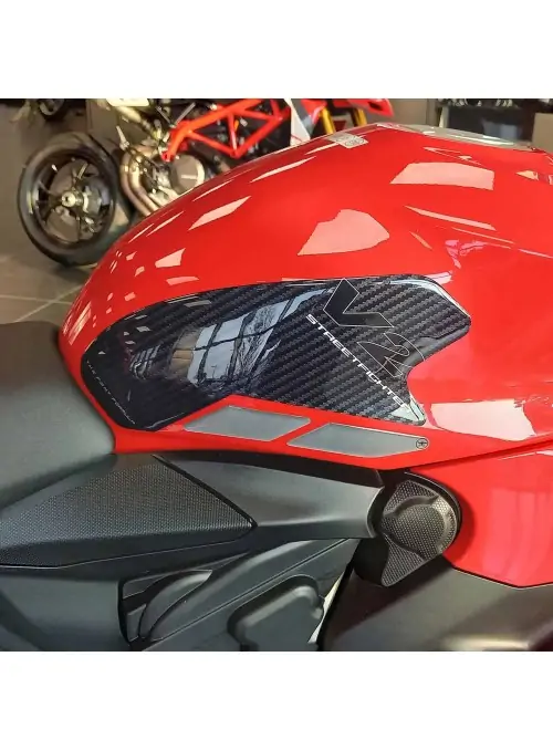 Adesivi 3D Serbatoio Laterali compatibili con Ducati Streetfighter V2 2022-2024