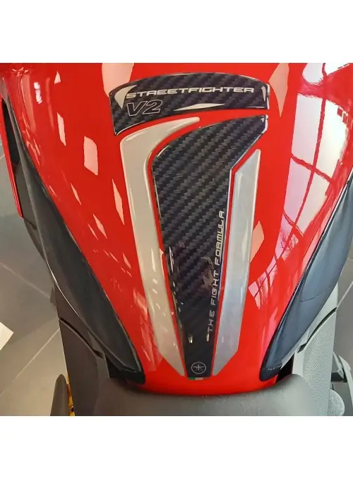 Adesivo 3D Paraserbatoio compatibile con Ducati Streetfighter V2 2022-2024