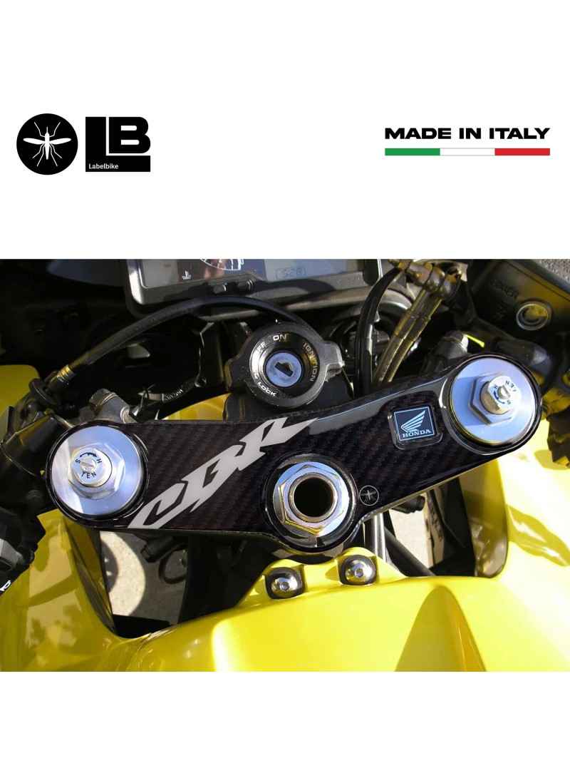 Adesivo Honda Protezione Piastra Sterzo Forcella Moto Cbr600rr 2003 04 Bianco