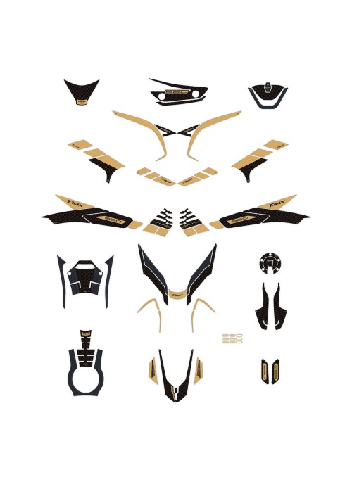 3D gold stickers kit for...