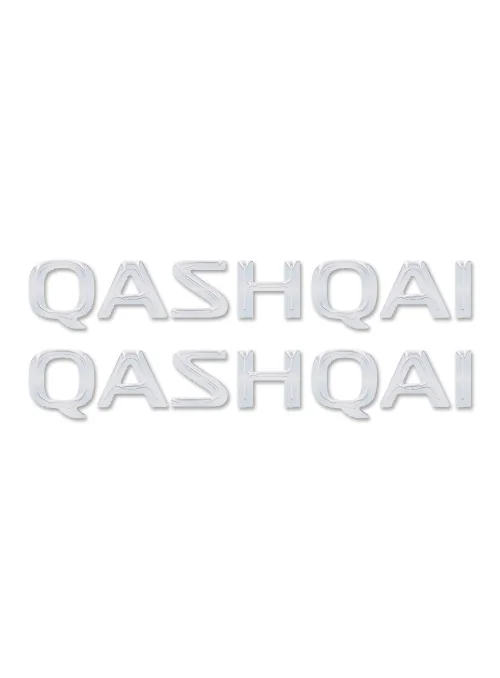 2 3D Resin STICKERS QASHQAI...